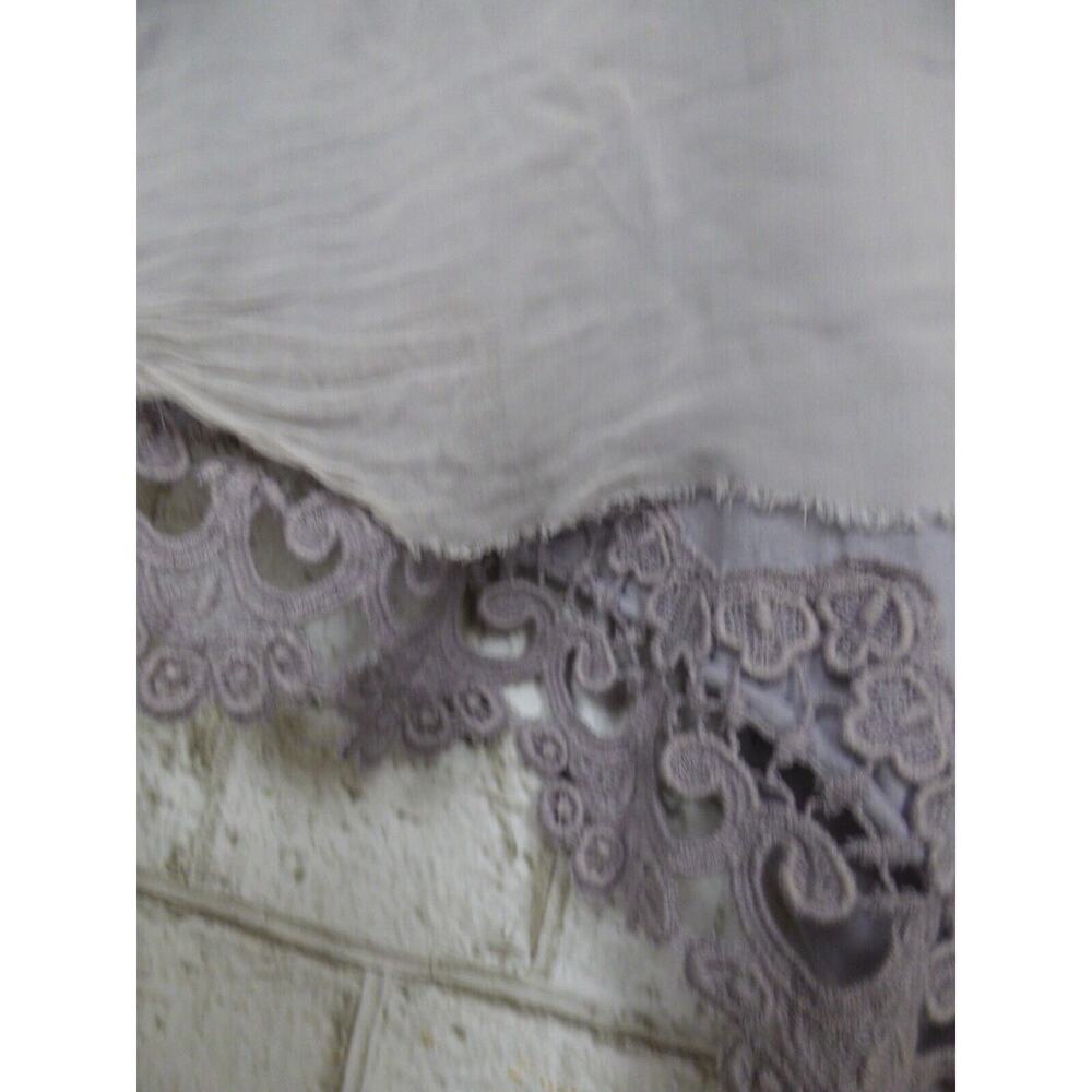 Johnny Was 4 Love and Liberty Lace Trim Pale Lavender Tunic Top S NEW J726 - Picture 9 of 14